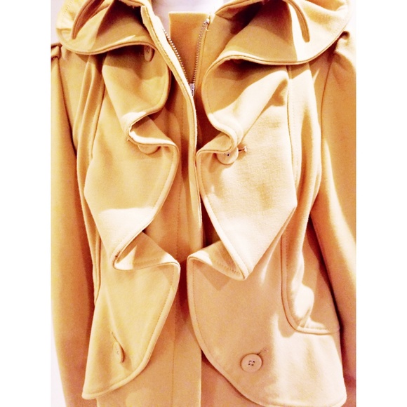 Mustard Ruffled Jacket - Picture 3 of 3